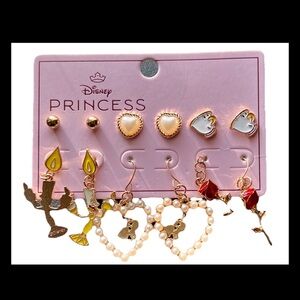 Disney Beauty and the Beast Earring Set